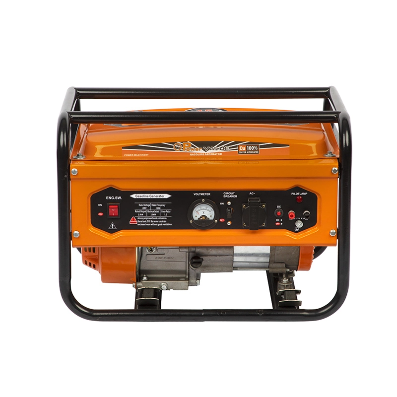 Power Value New Type Hand Start Gasoline Generator 5.5HP 2kw Petrol Power Generator for Sale